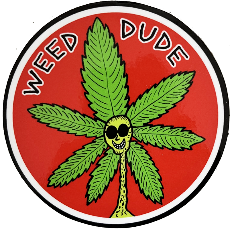 Weed Dude Sticker